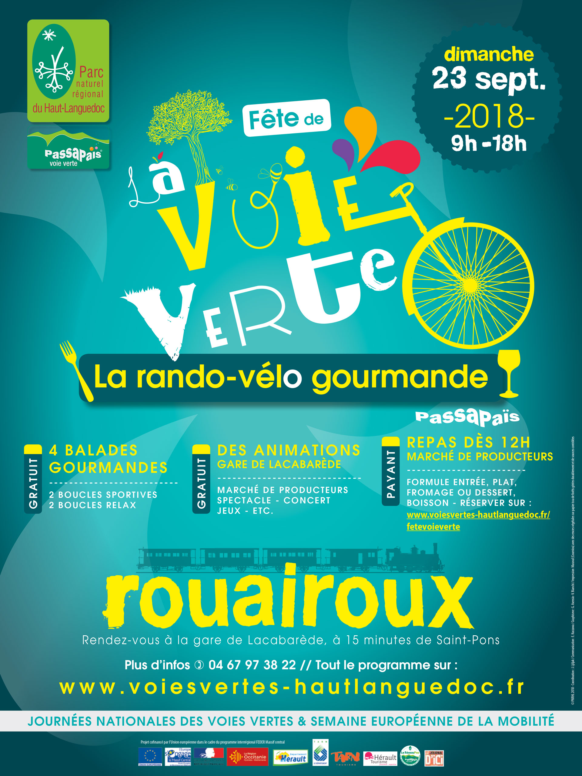 Affiche fete voie verte 2018