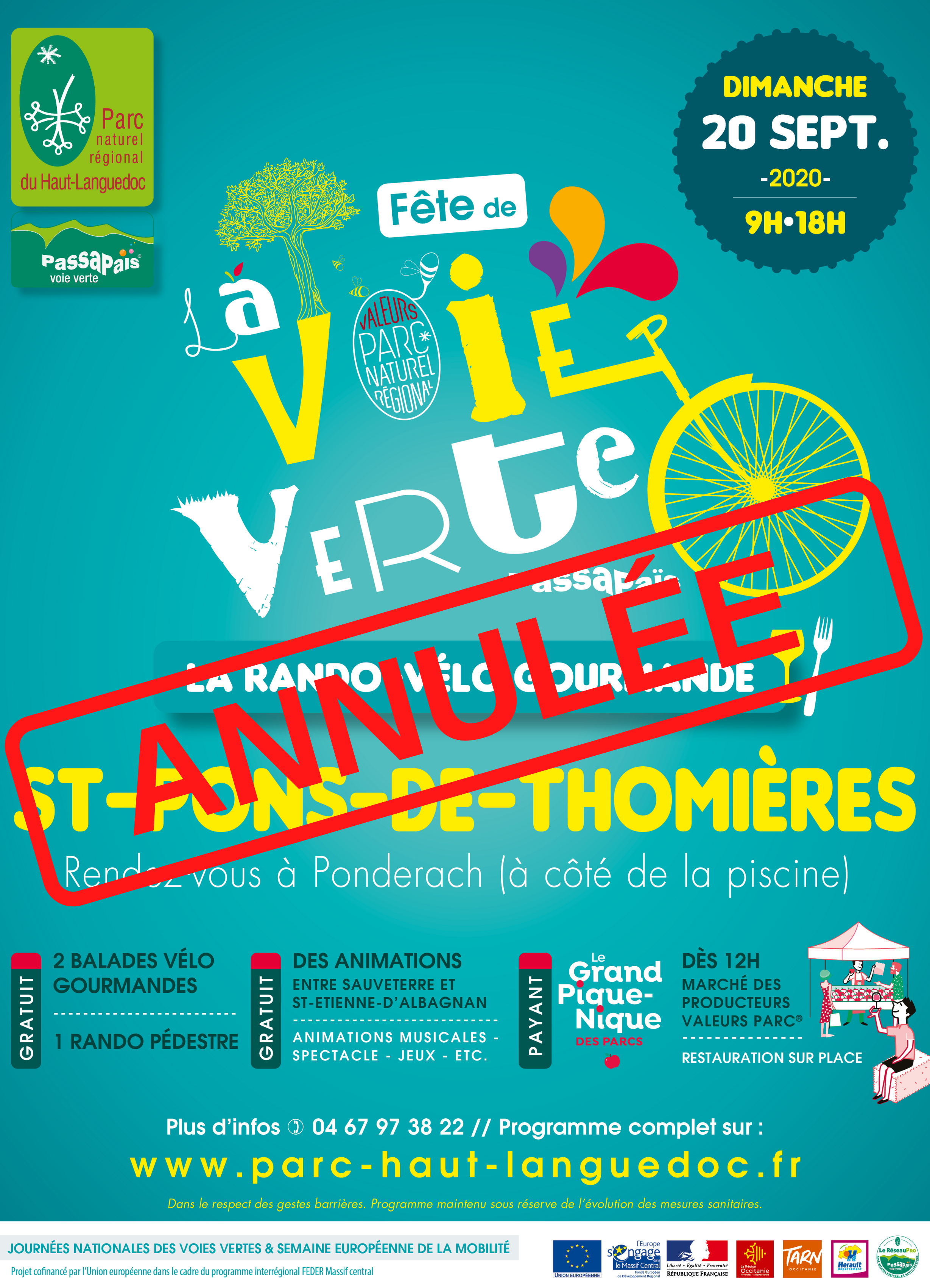 Affiche fete voie verte 2020