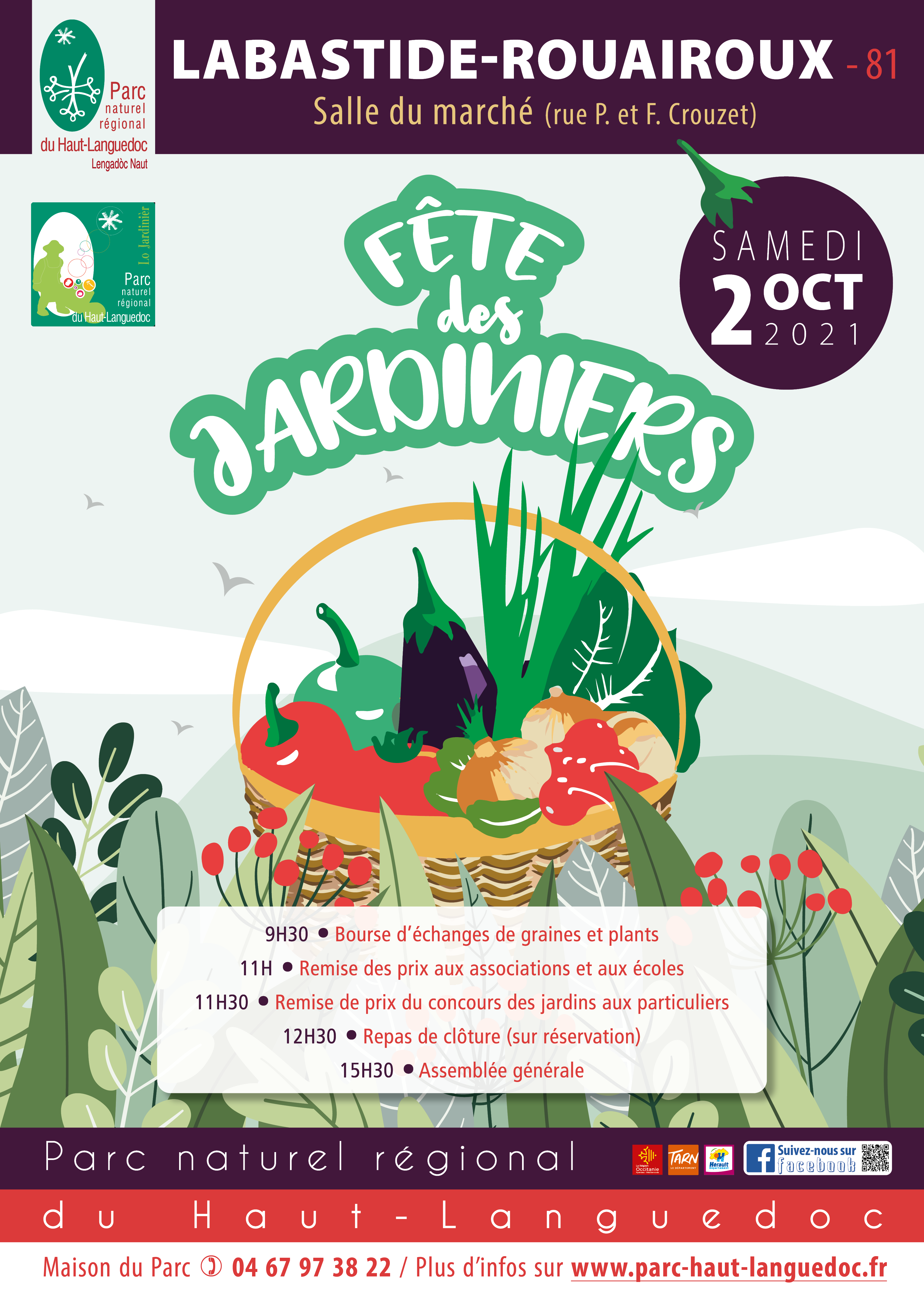 Affiche de la Fête des jardiniers 2020