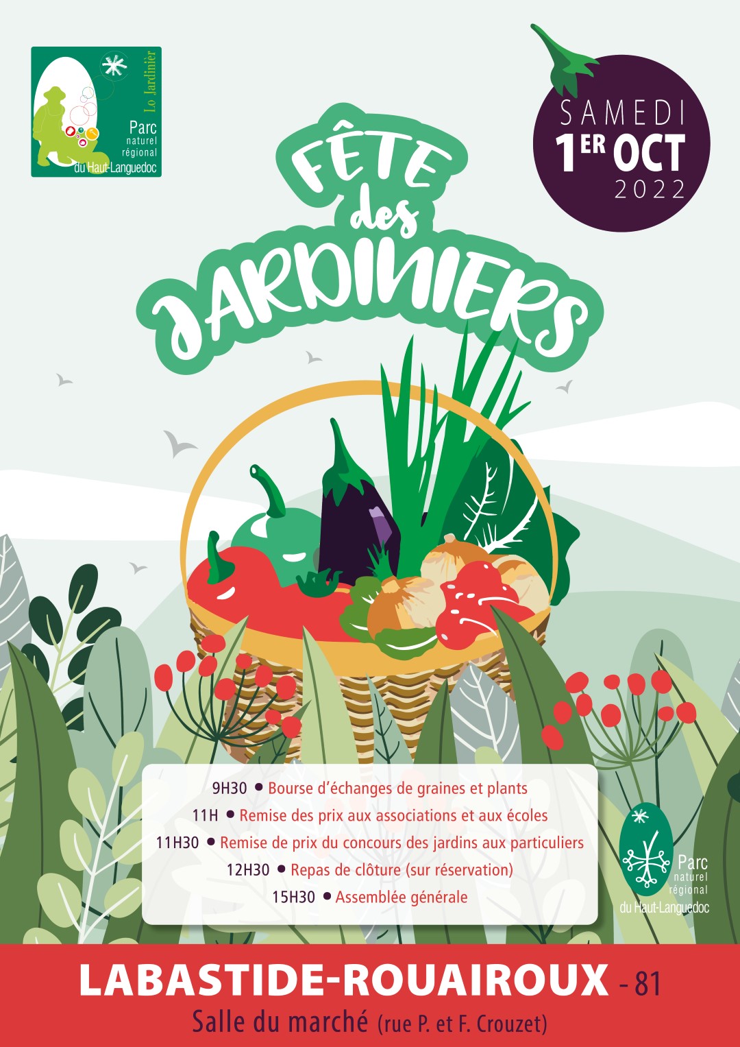 Affiche de la Fête des jardiniers 2020