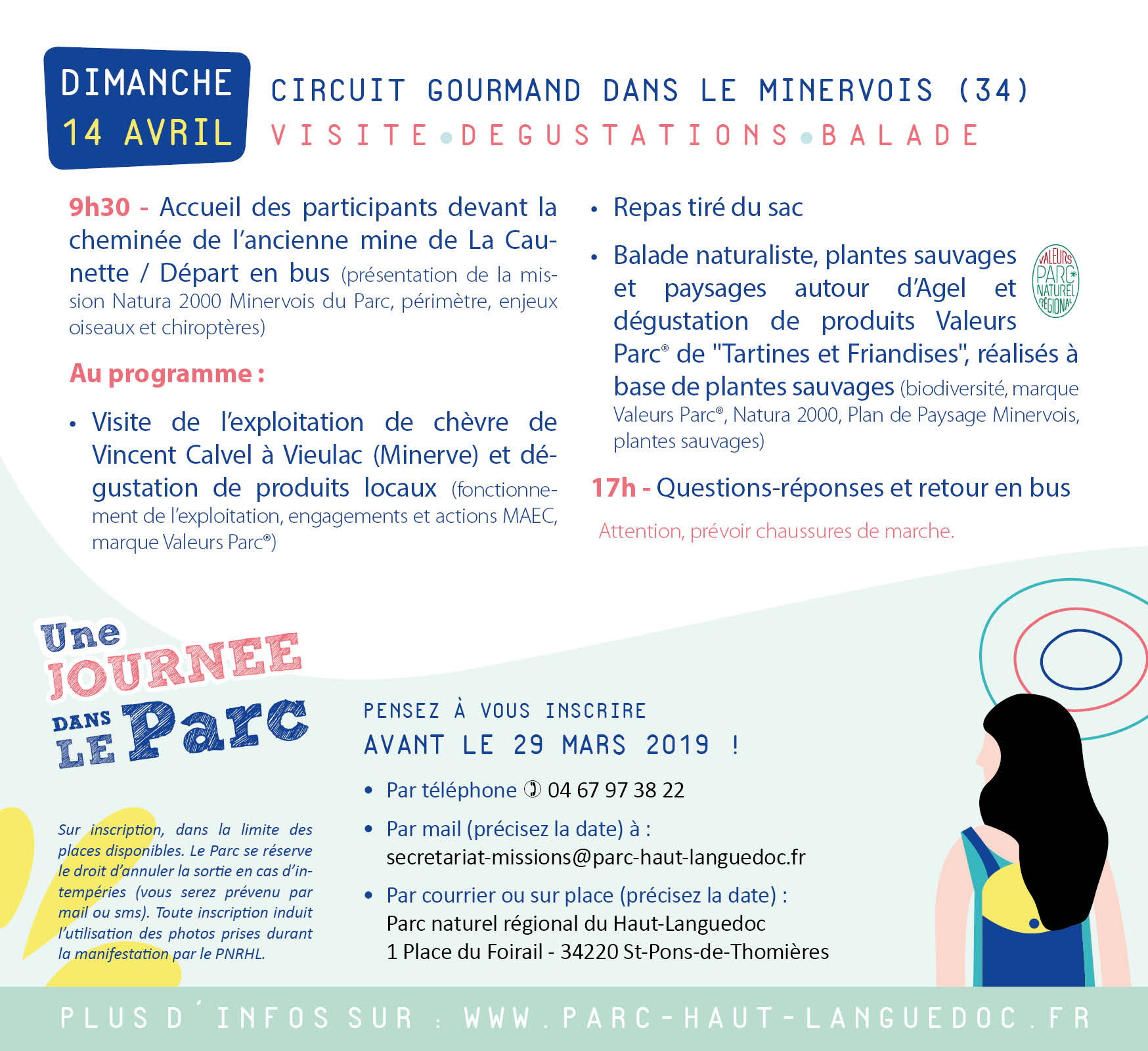 Flyer A5 Une Journee dans le Parc 2019 Minervois verso