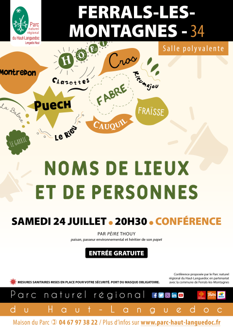 Conférence Noms de lieux et de personnes