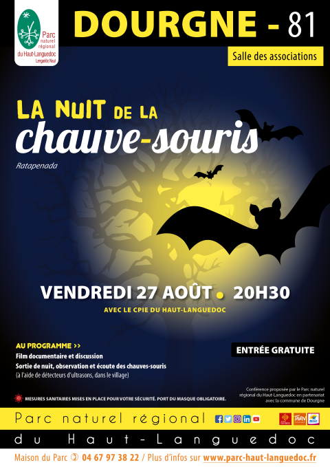 Affiche de La 25ème nuit internationale de la chauve-souris