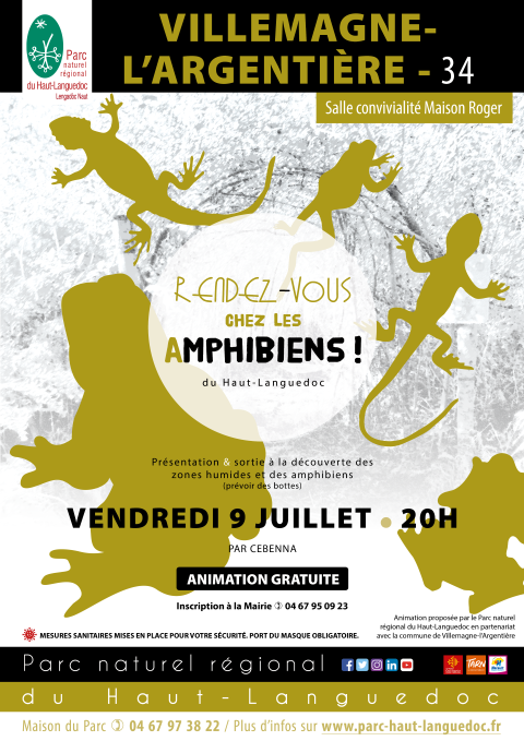 Affiche Rendez-vous avec les amphibiens à Villemagne-l'Argentière