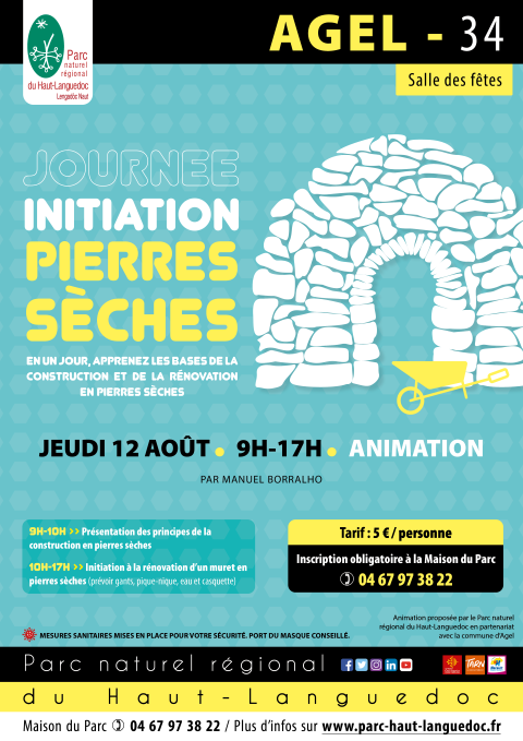 Affiche Journée initiation pierres sèches