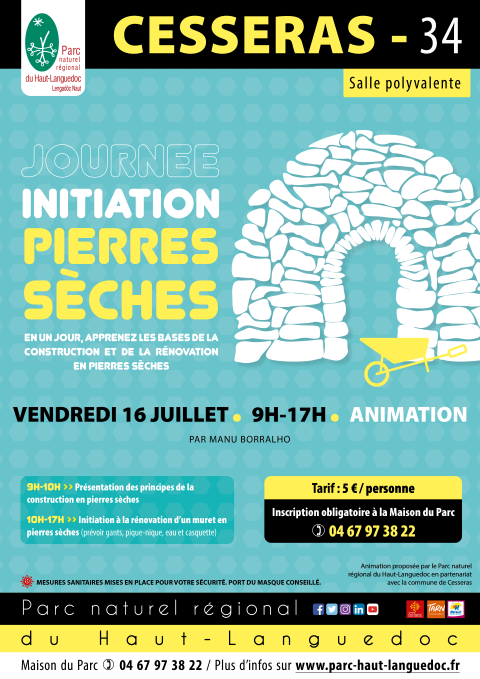 Affiche Journée initiation pierres sèches