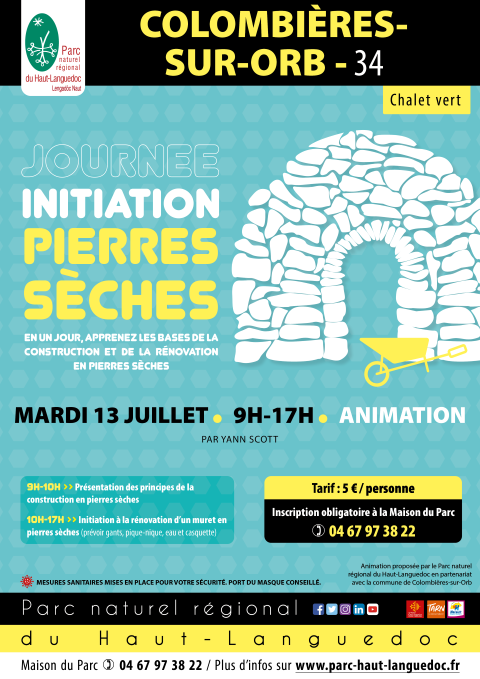 Affiche Journée initiation pierres sèches