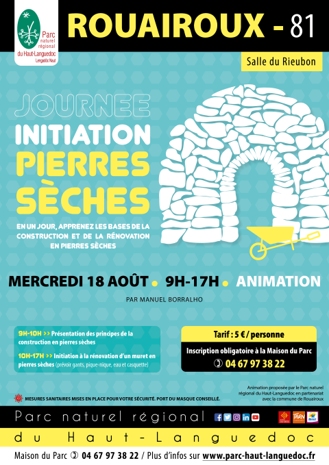 Affiche Journée initiation pierres sèches