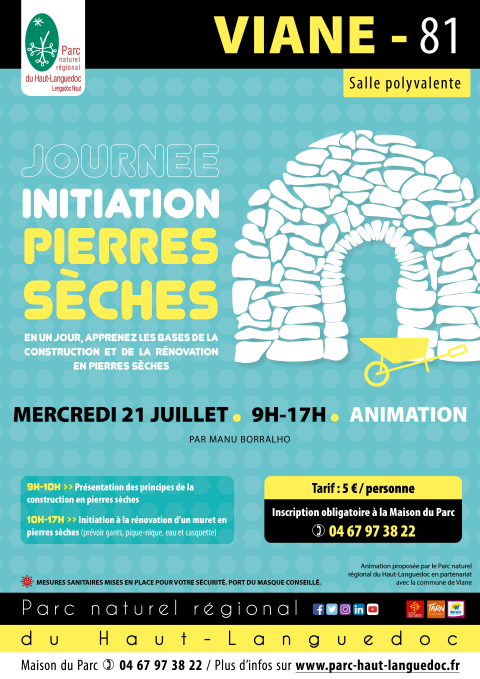 Affiche Journée initiation pierres sèches